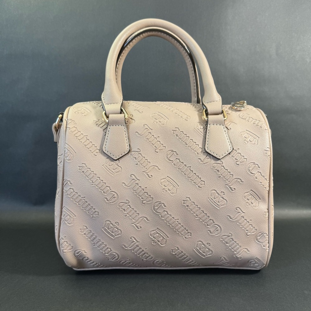 Juicy Couture Not Your Babe Satchel Crossbody Bag Color CAFE - Picture 5 of 7